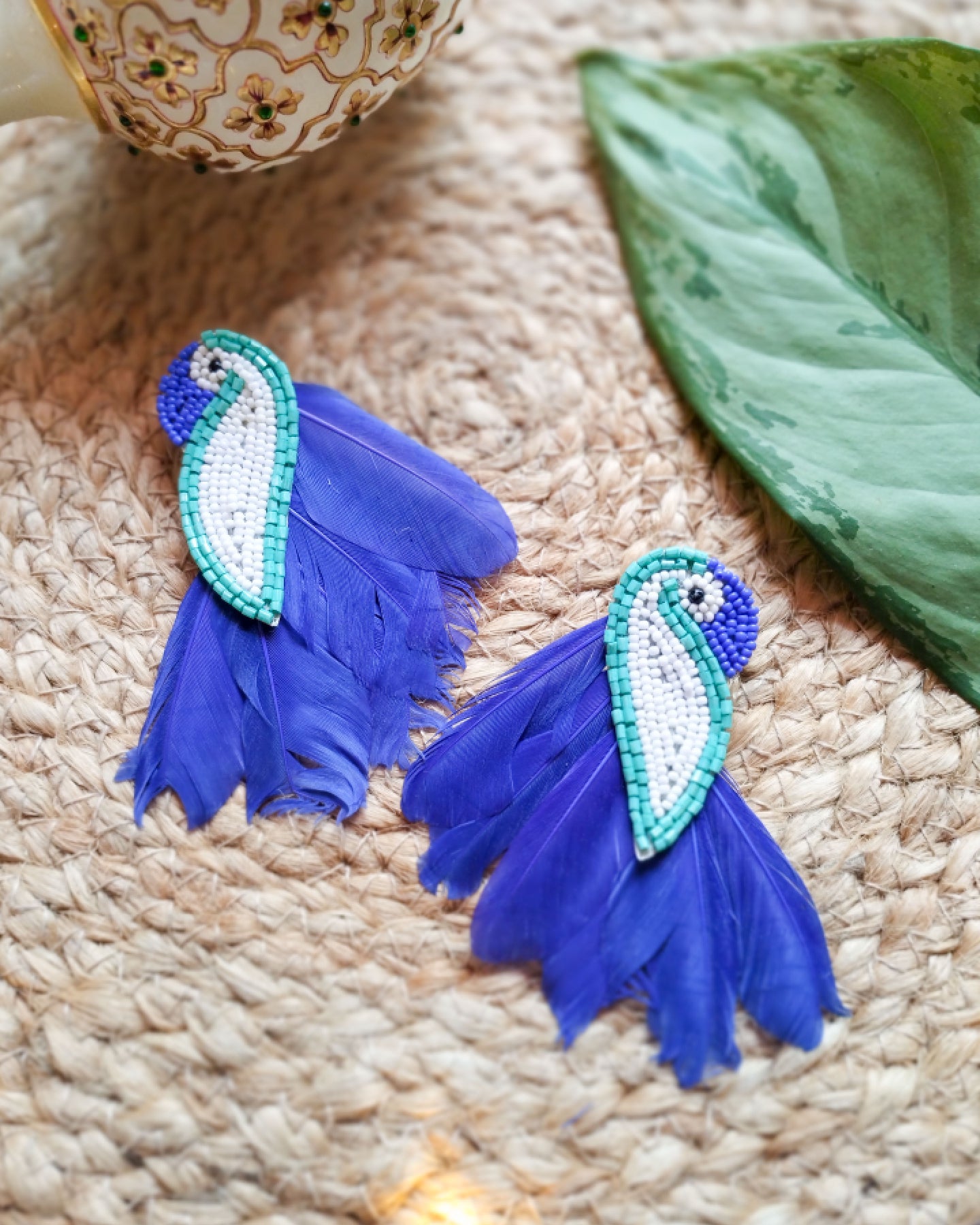 BLUE BIRD BOHO EARRINGS