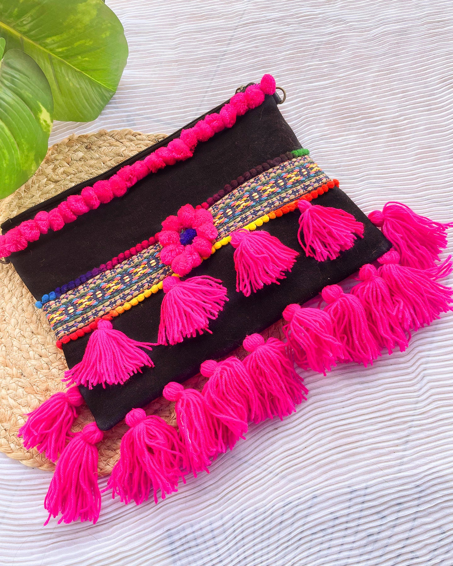 PINK NEON BOHO BAG