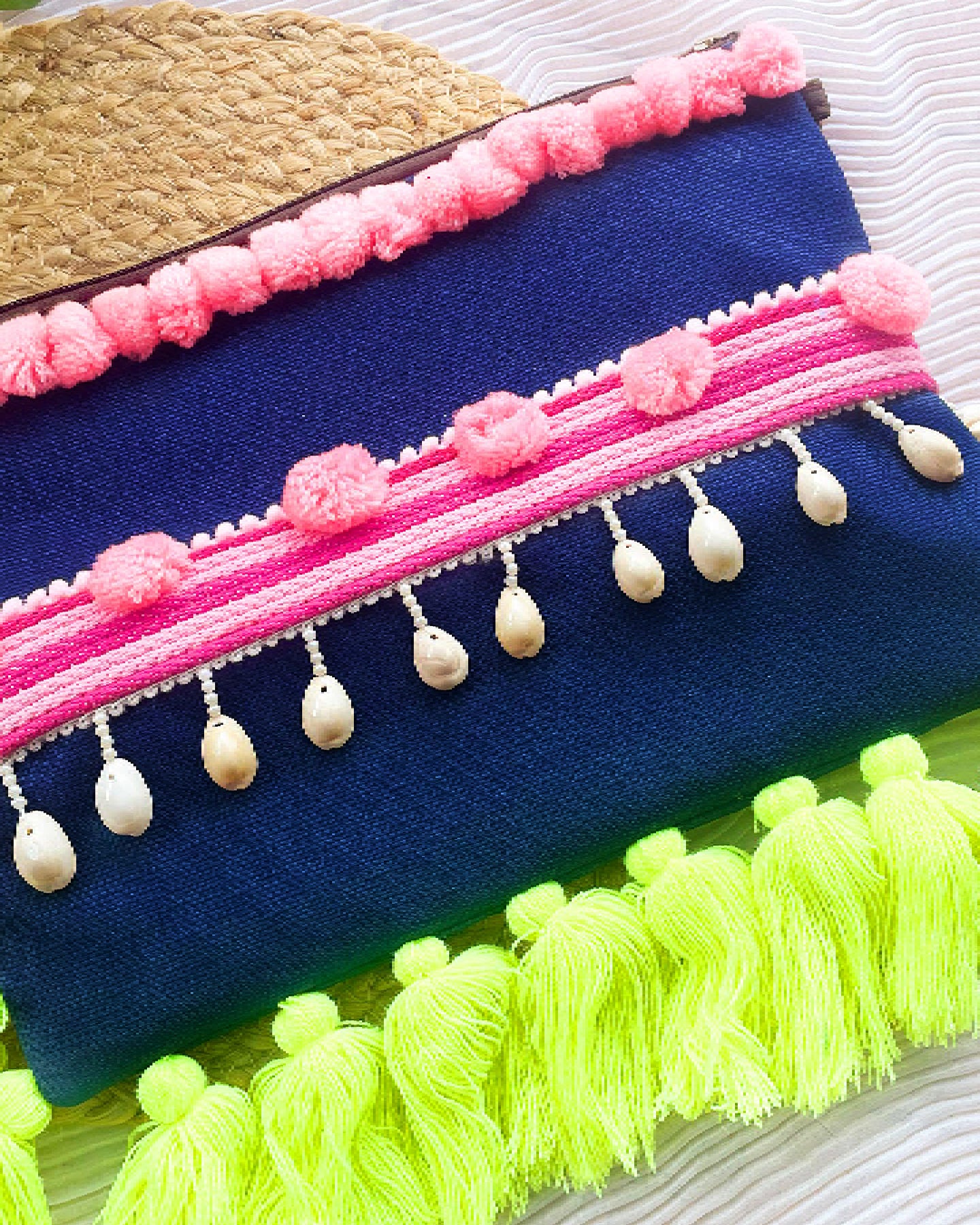 GREEN NEON BOHO BAG