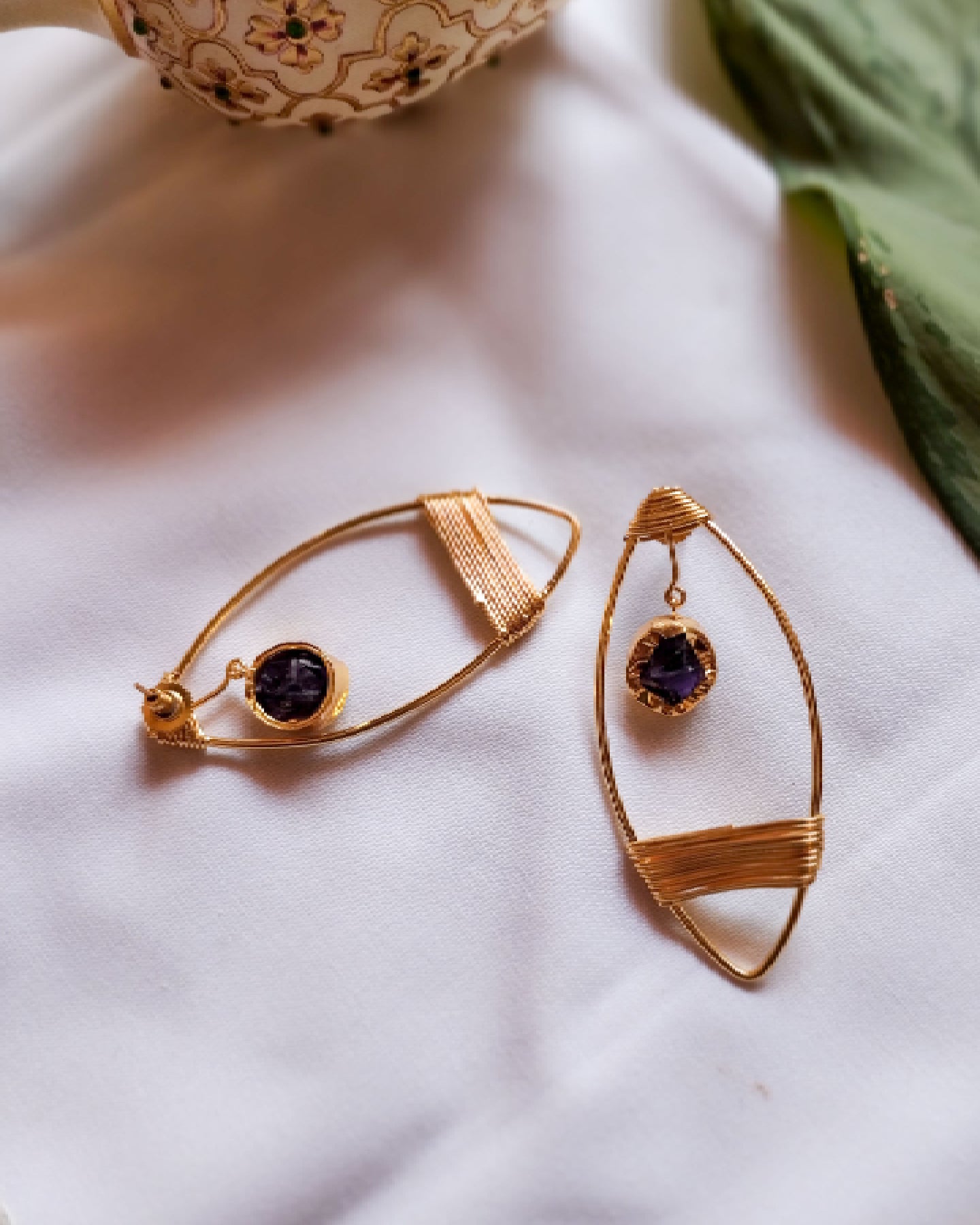 OVAL STONE DROP