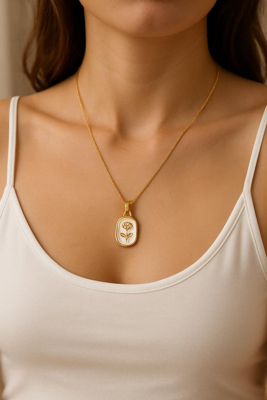 Timeless Rose Pendant Necklace