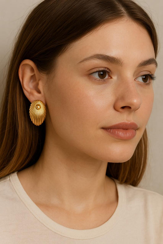 Golden Coast Shell Earrings