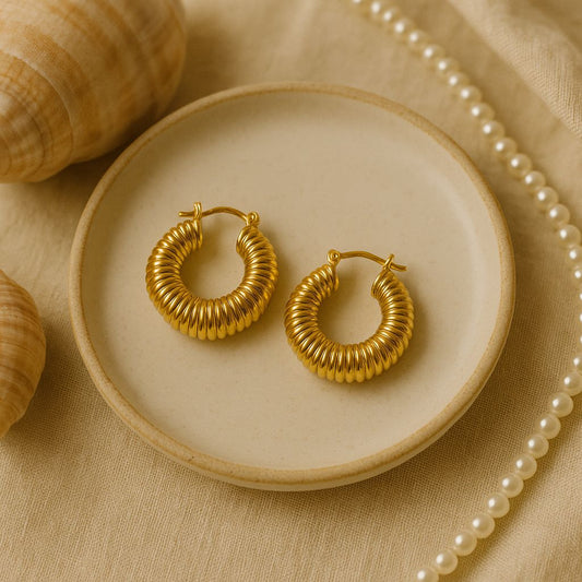 Golden Grace Coil Hoops