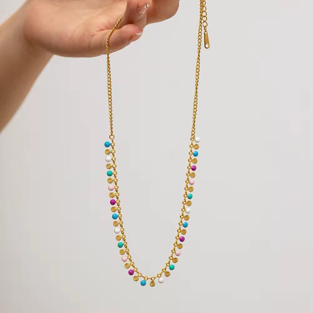 Candy Bead Choker Necklace